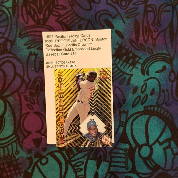 1997 Pacific Trading Cards Inc® REGGIE JEFFERSON, Boston Red Sox™Pacific Crown™ - Picture 1 of 2